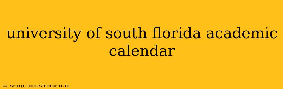 university of south florida academic calendar