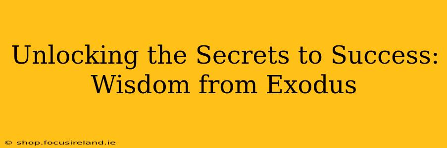 Unlocking the Secrets to Success: Wisdom from Exodus