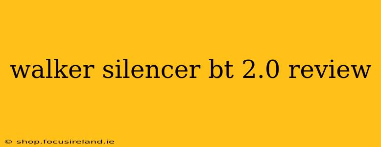 walker silencer bt 2.0 review