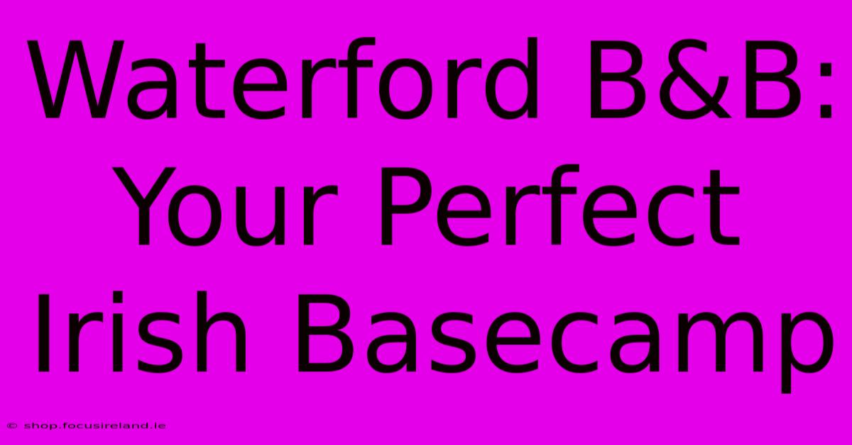 Waterford B&B: Your Perfect Irish Basecamp