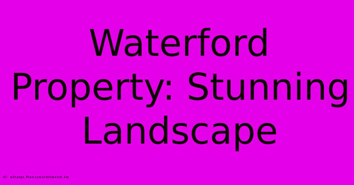 Waterford Property: Stunning Landscape