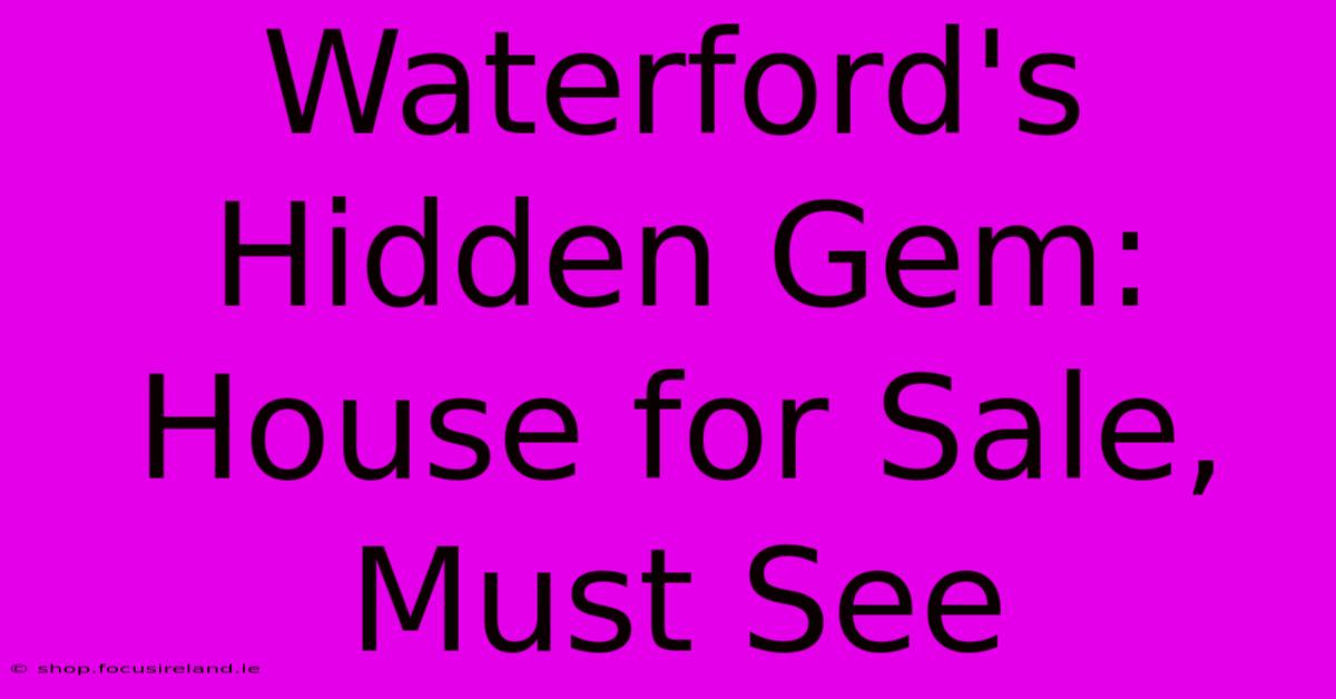 Waterford's Hidden Gem: House For Sale, Must See