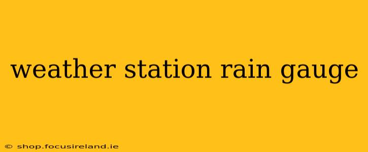 weather station rain gauge