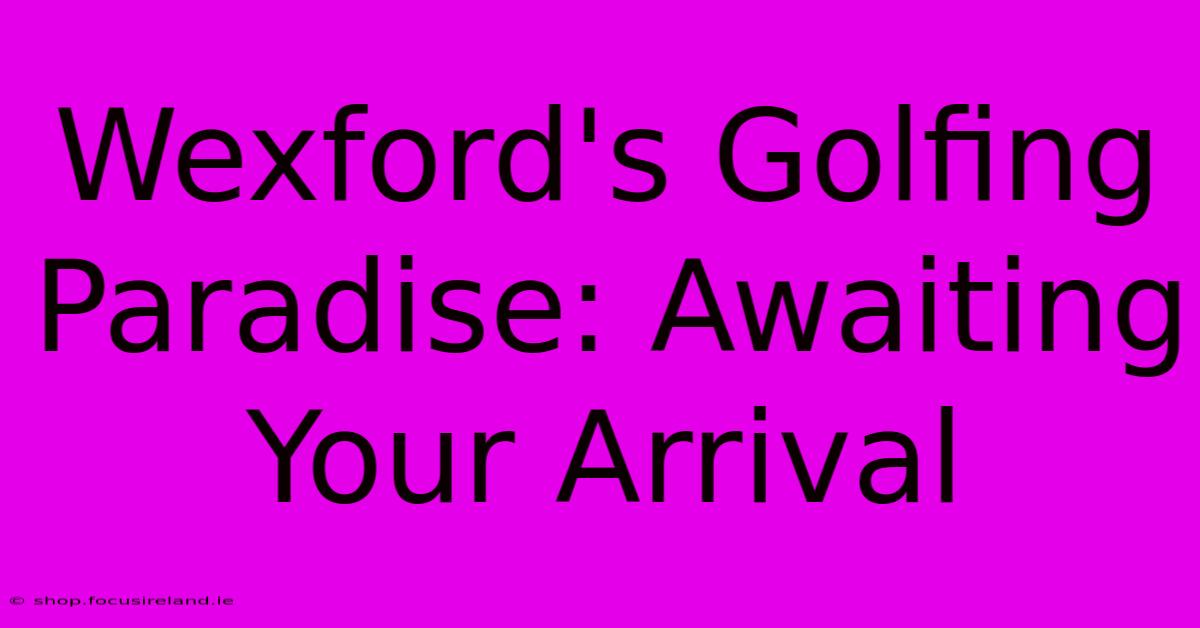 Wexford's Golfing Paradise: Awaiting Your Arrival