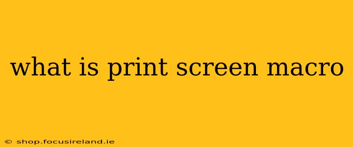 what is print screen macro