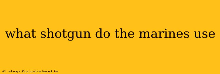 what shotgun do the marines use