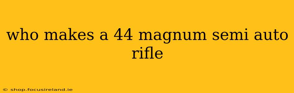 who makes a 44 magnum semi auto rifle