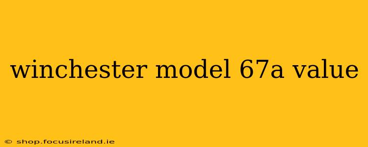 winchester model 67a value
