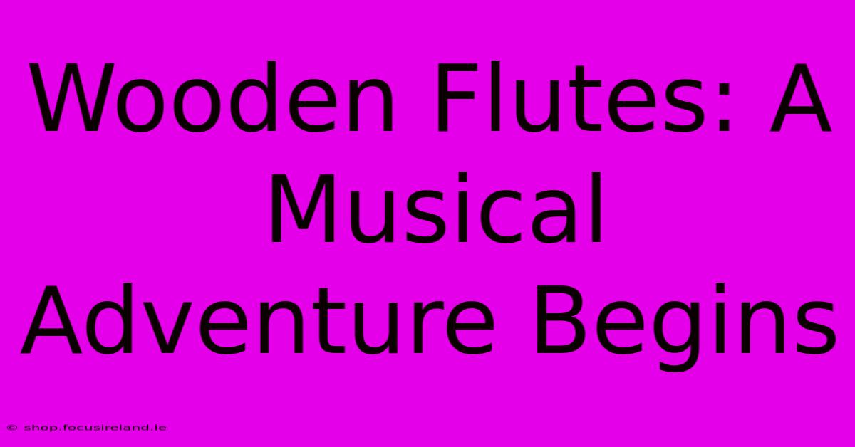 Wooden Flutes: A Musical Adventure Begins